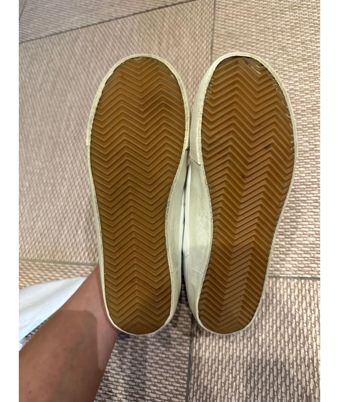 GOLDEN GOOSE DELUXE BRAND Белые кожаные кеды, фото 4