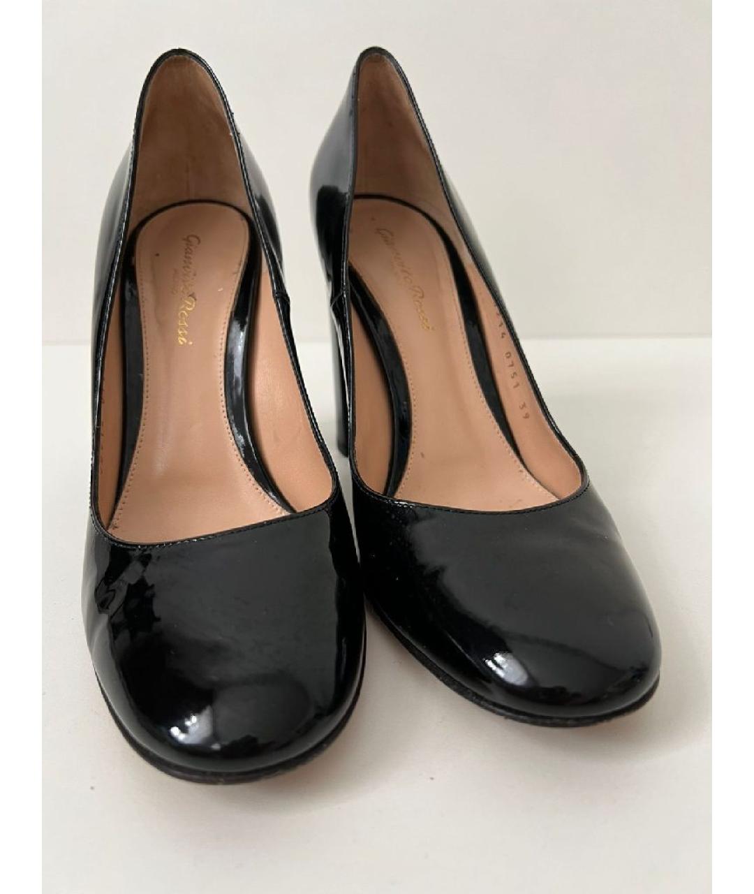 GIANVITO ROSSI Черные туфли из лакированной кожи, фото 2