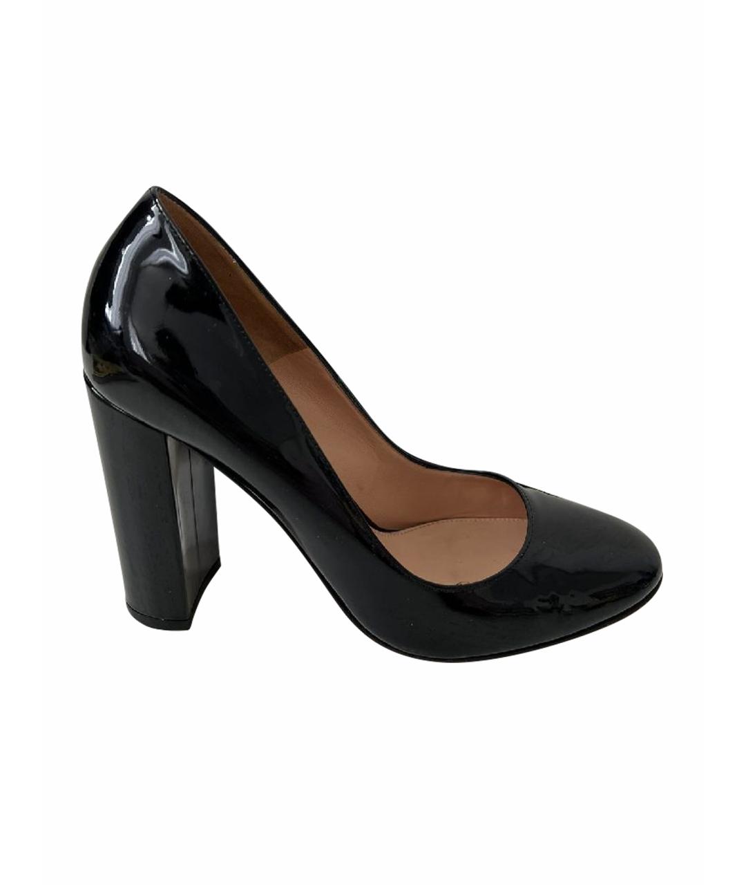 GIANVITO ROSSI Черные туфли из лакированной кожи, фото 1