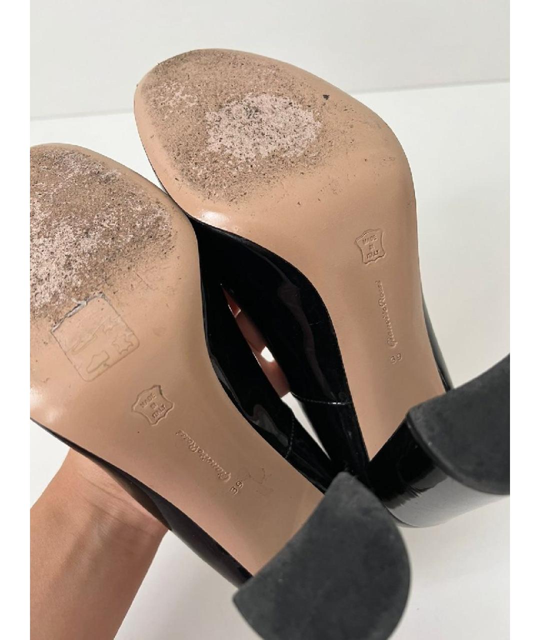GIANVITO ROSSI Черные туфли из лакированной кожи, фото 5