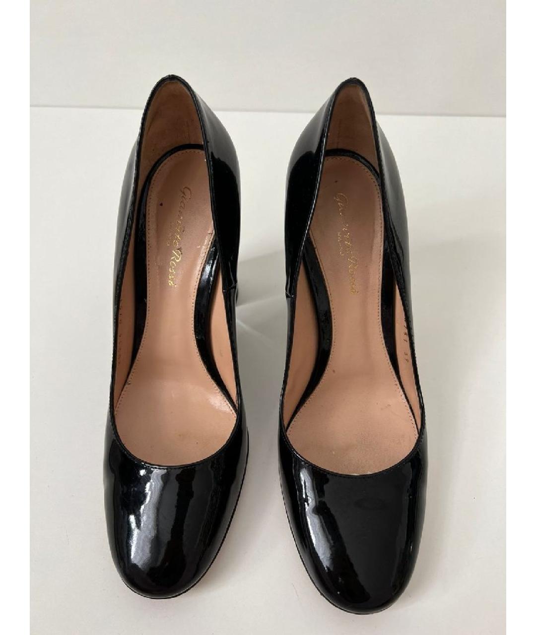 GIANVITO ROSSI Черные туфли из лакированной кожи, фото 3
