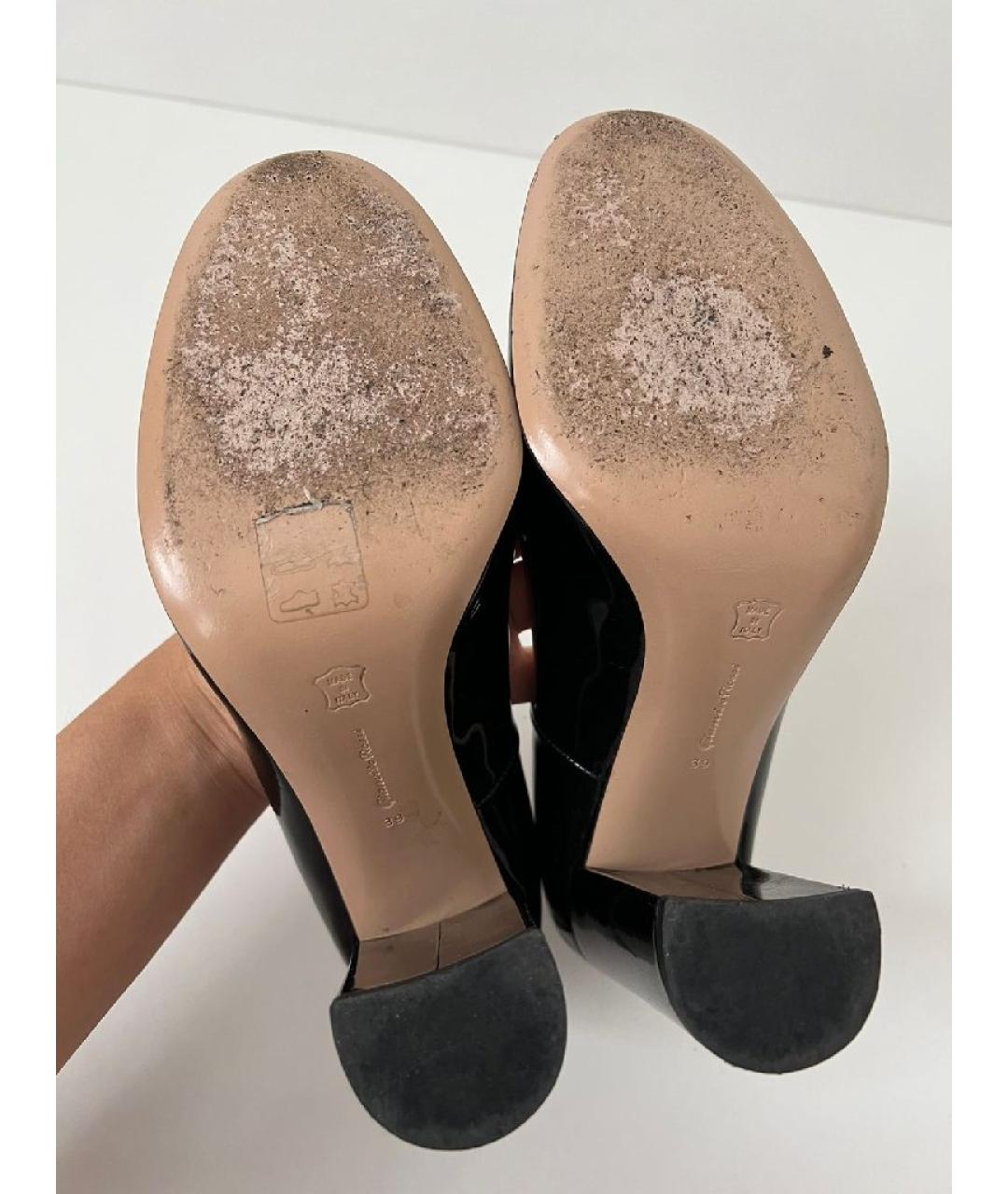 GIANVITO ROSSI Черные туфли из лакированной кожи, фото 6