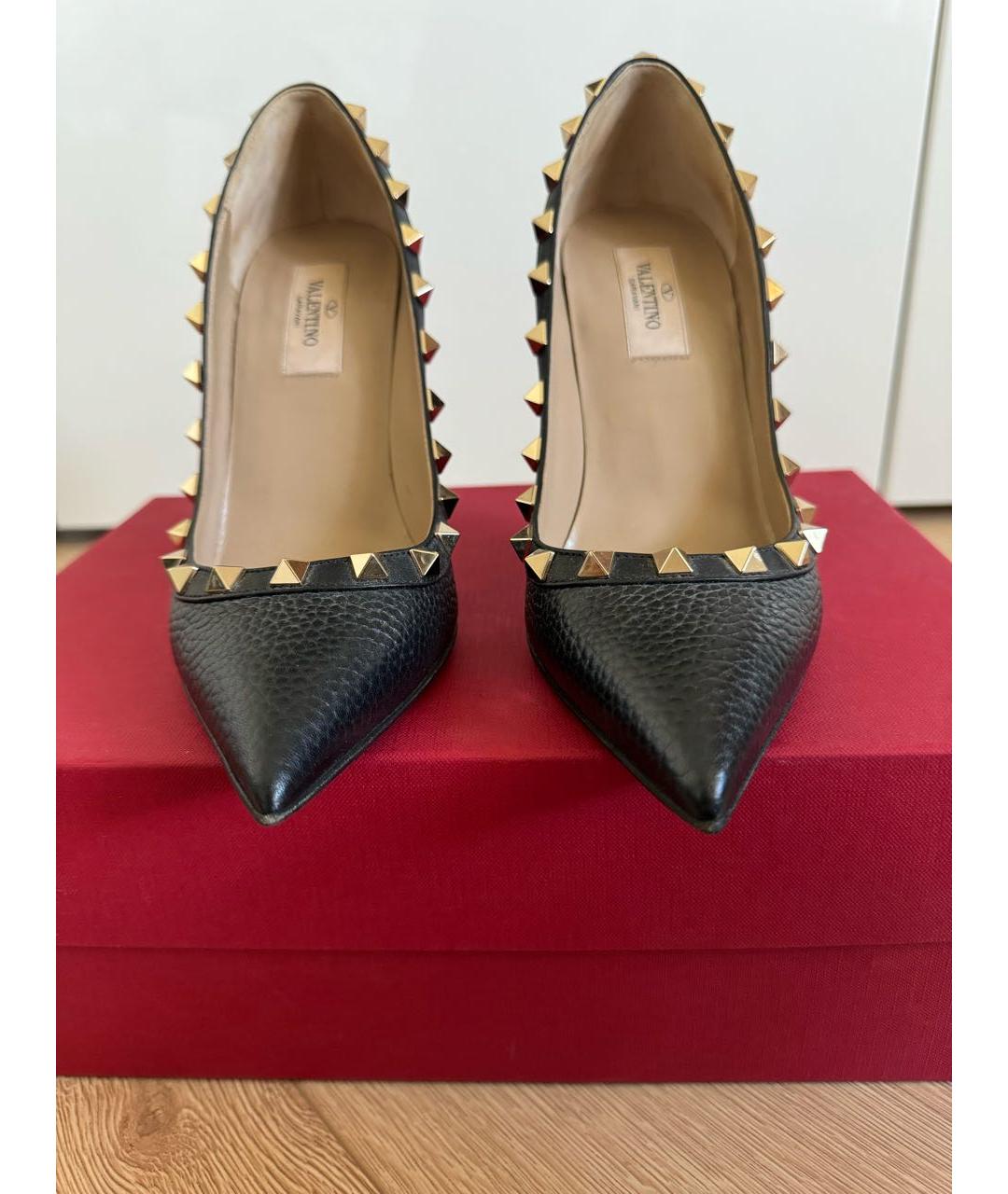 VALENTINO Черные кожаные туфли, фото 7
