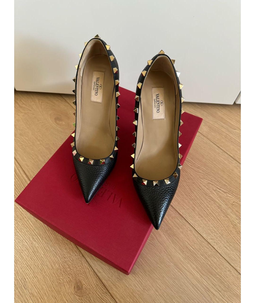 VALENTINO Черные кожаные туфли, фото 2