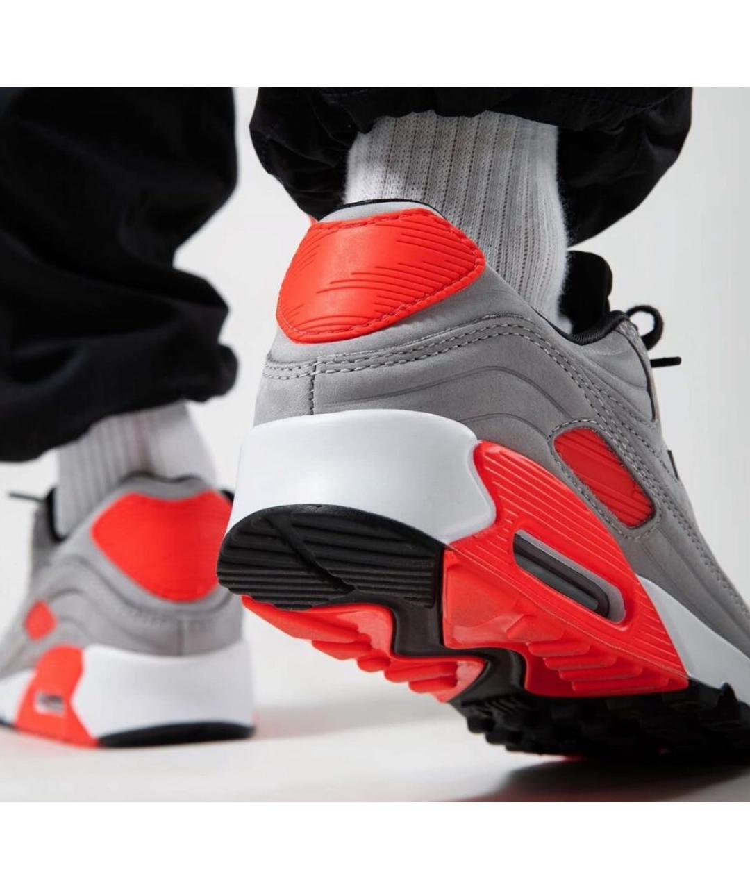 NIKE Антрацитовые замшевые низкие кроссовки / кеды, фото 7