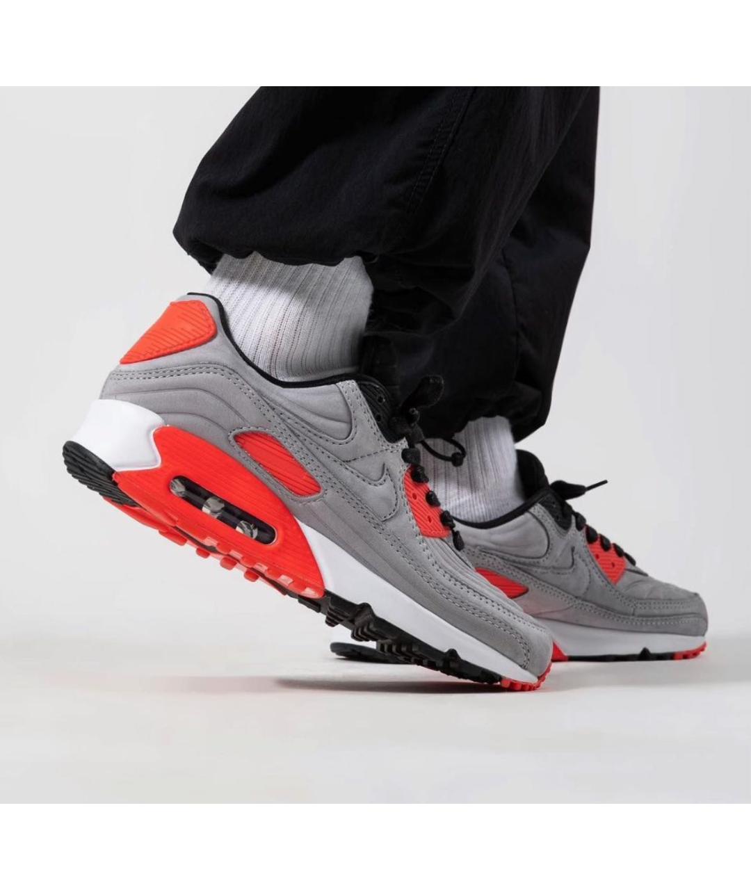 NIKE Антрацитовые замшевые низкие кроссовки / кеды, фото 6