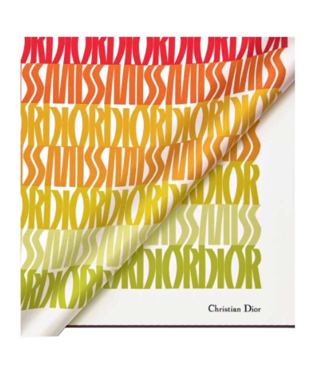 CHRISTIAN DIOR Мульти шелковый шарф, фото 2