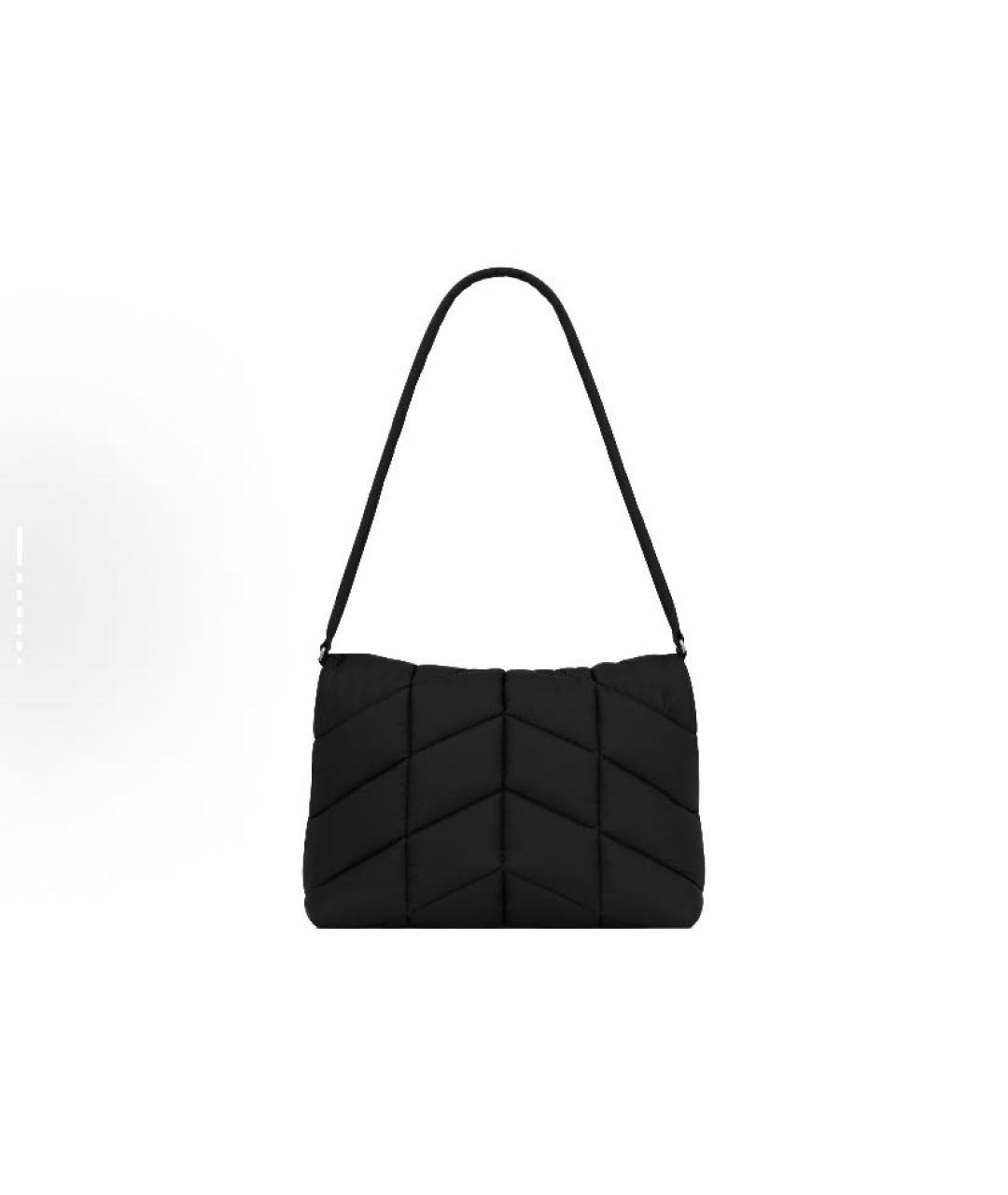SAINT LAURENT Черная кожаная сумка тоут, фото 3