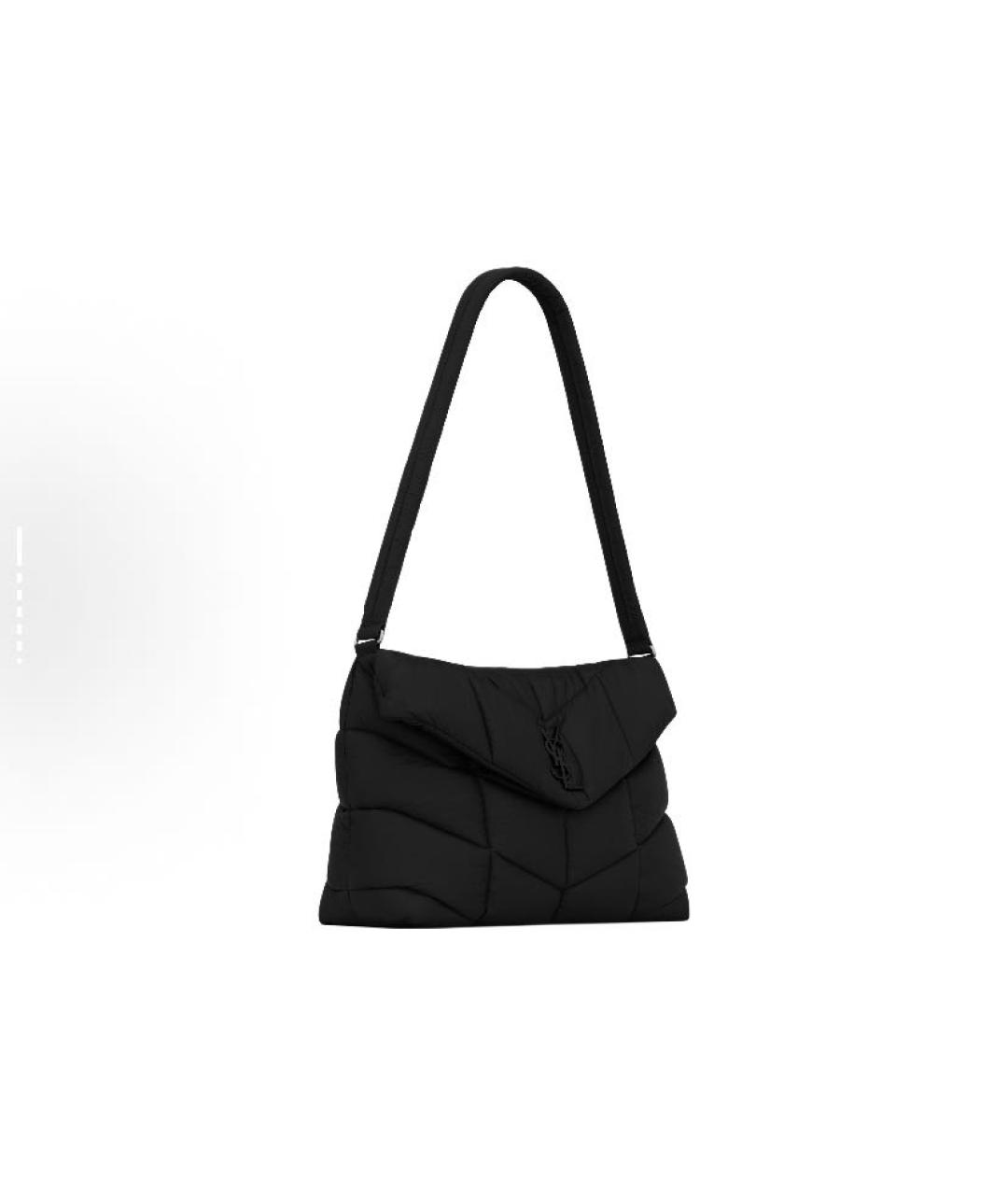 SAINT LAURENT Черная кожаная сумка тоут, фото 2