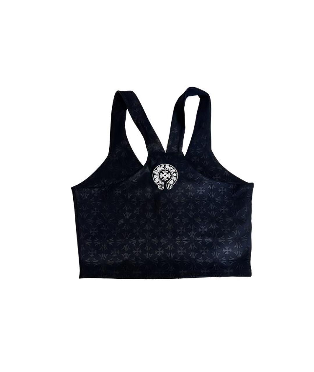 CHROME HEARTS Черная хлопковая майка, фото 2