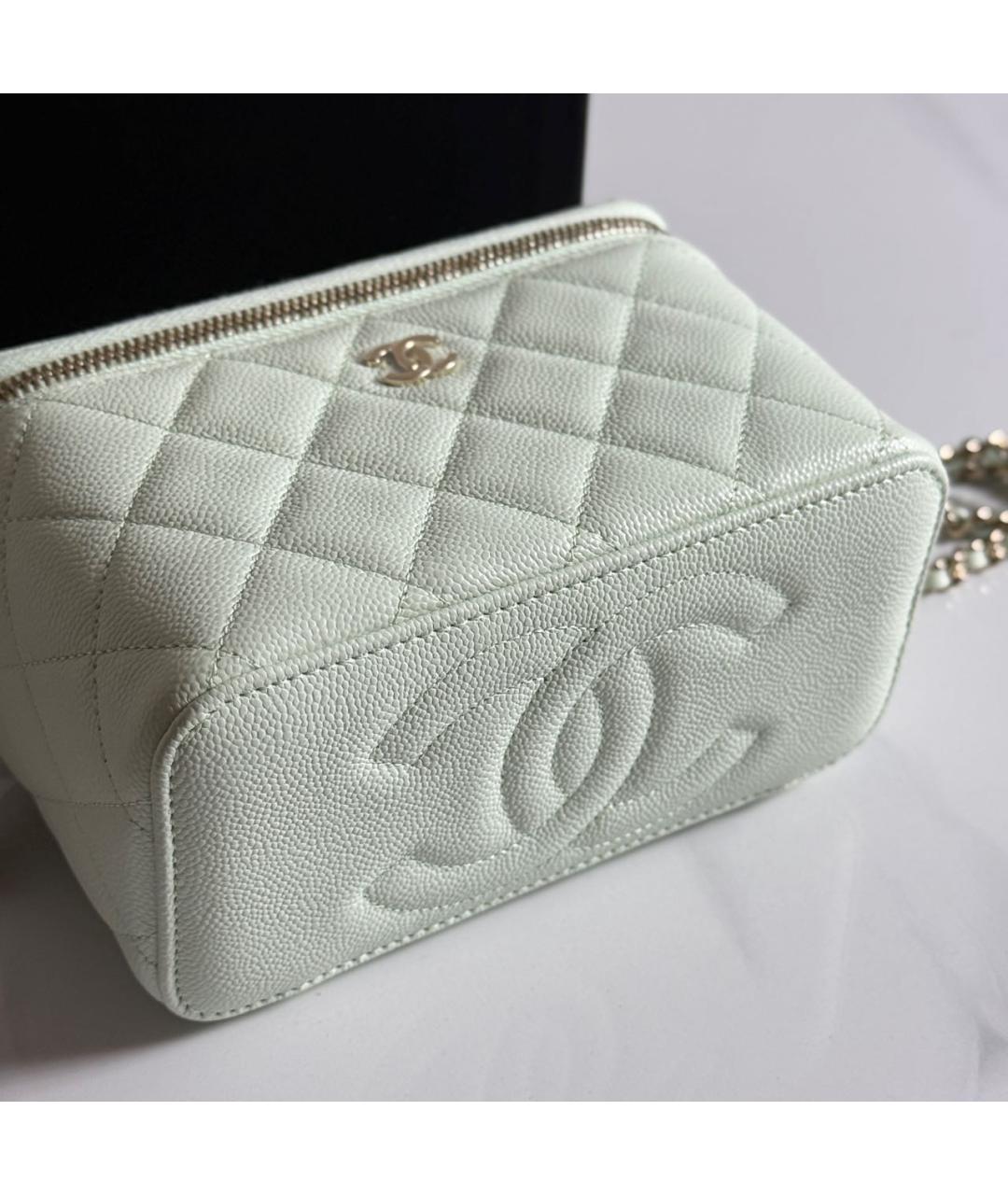 CHANEL Зеленая кожаная сумка через плечо, фото 4