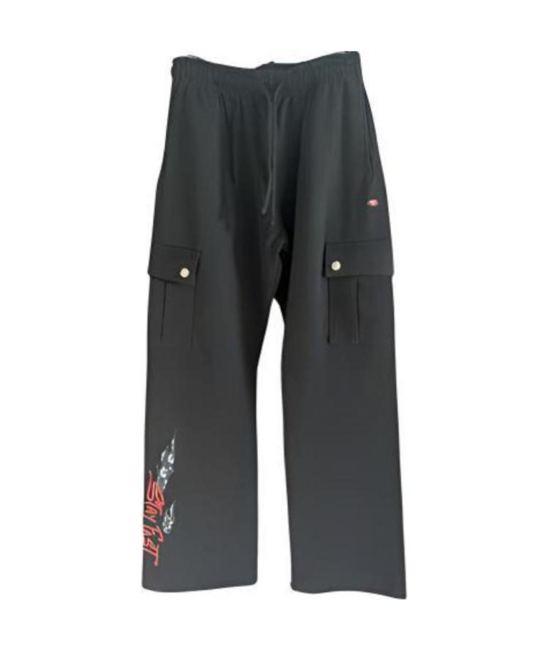 CHROME HEARTS Черные хлопковые повседневные брюки, фото 1