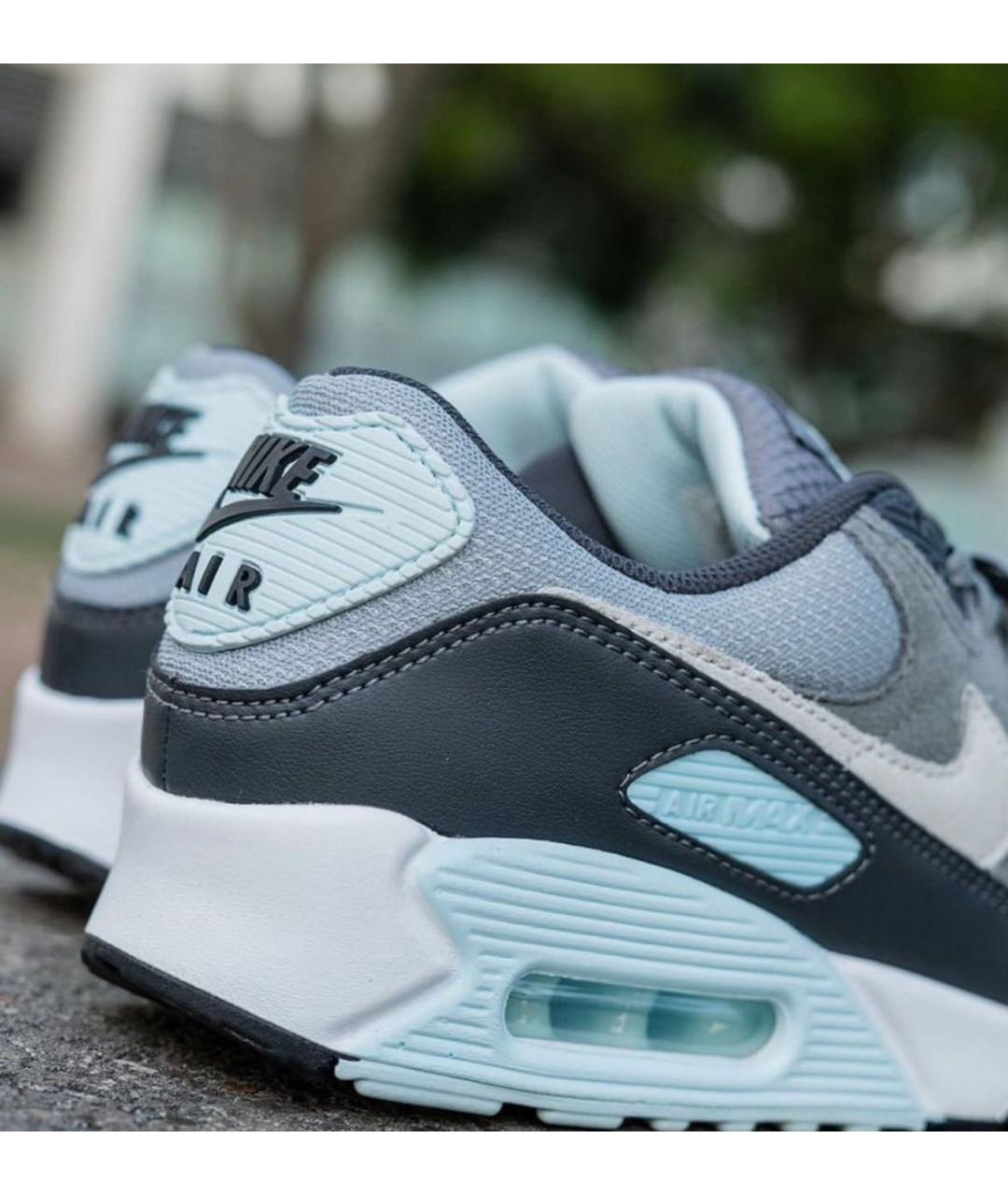 NIKE Серые замшевые низкие кроссовки / кеды, фото 5