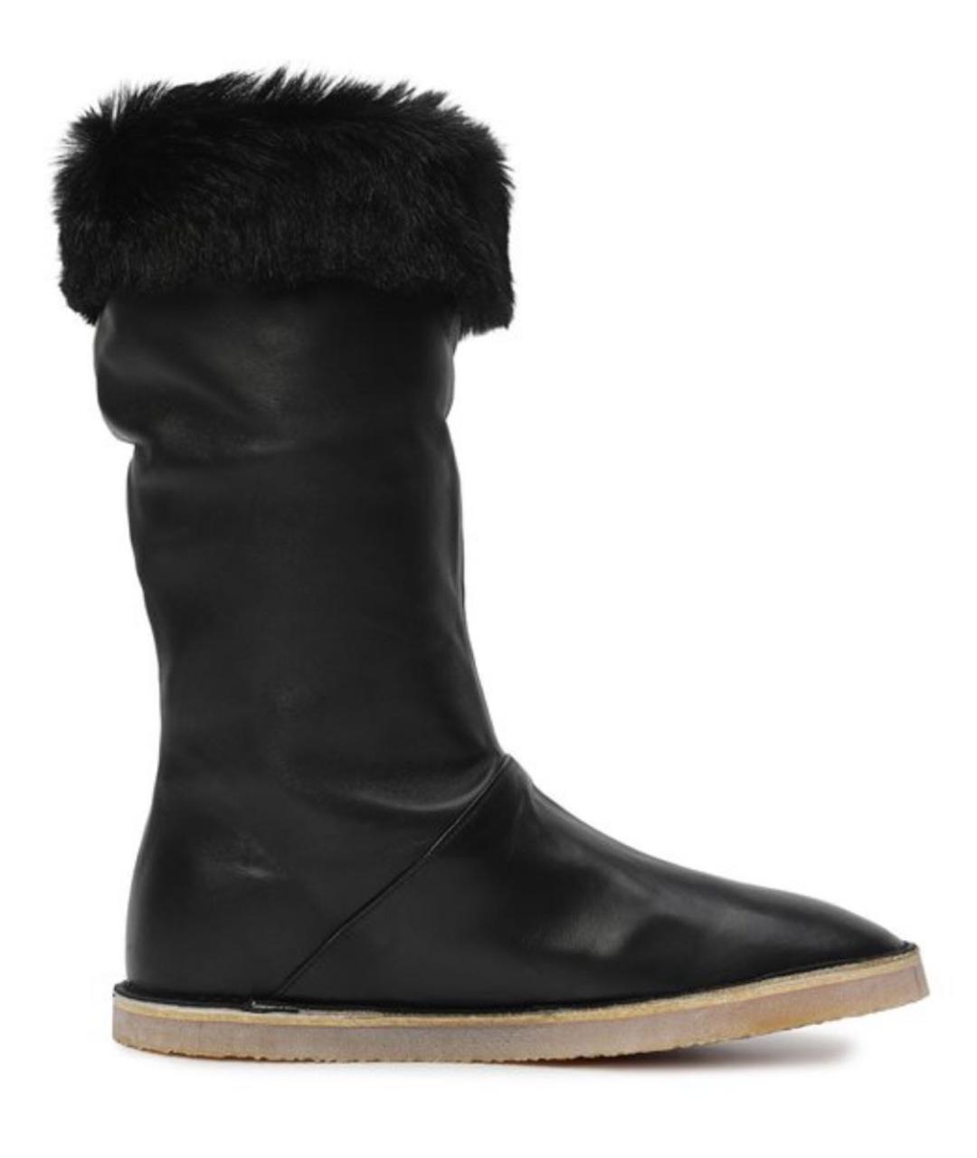 STUART WEITZMAN Черные кожаные сапоги, фото 9