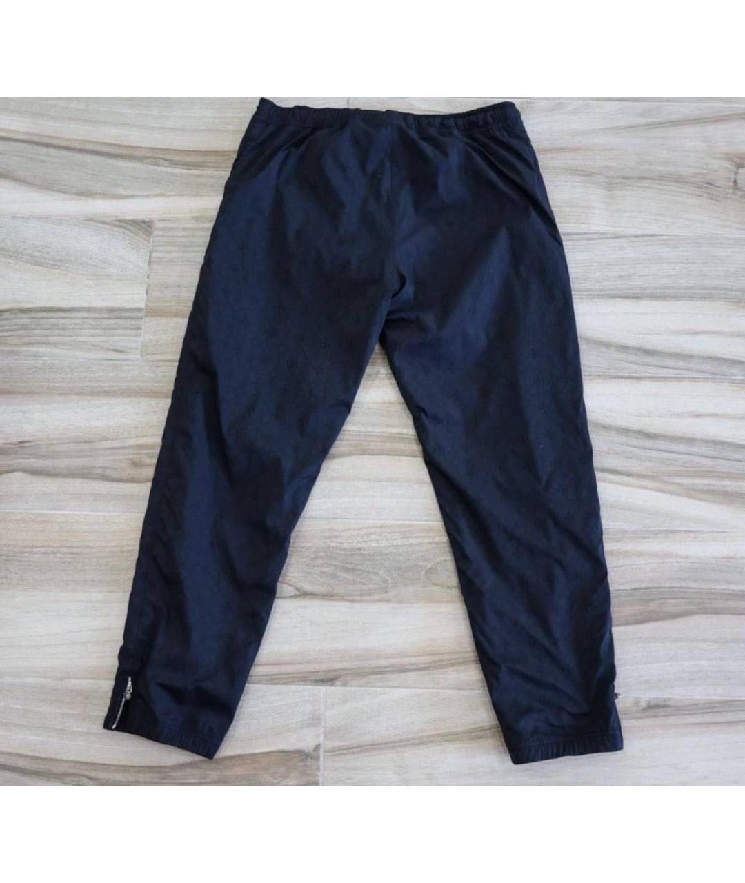CHROME HEARTS Темно-синие полиэстеровые повседневные брюки, фото 2