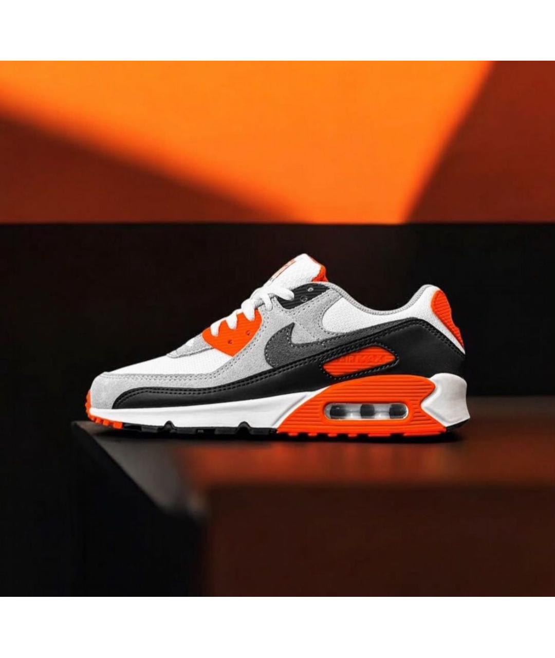 NIKE Оранжевое кожаные низкие кроссовки / кеды, фото 6