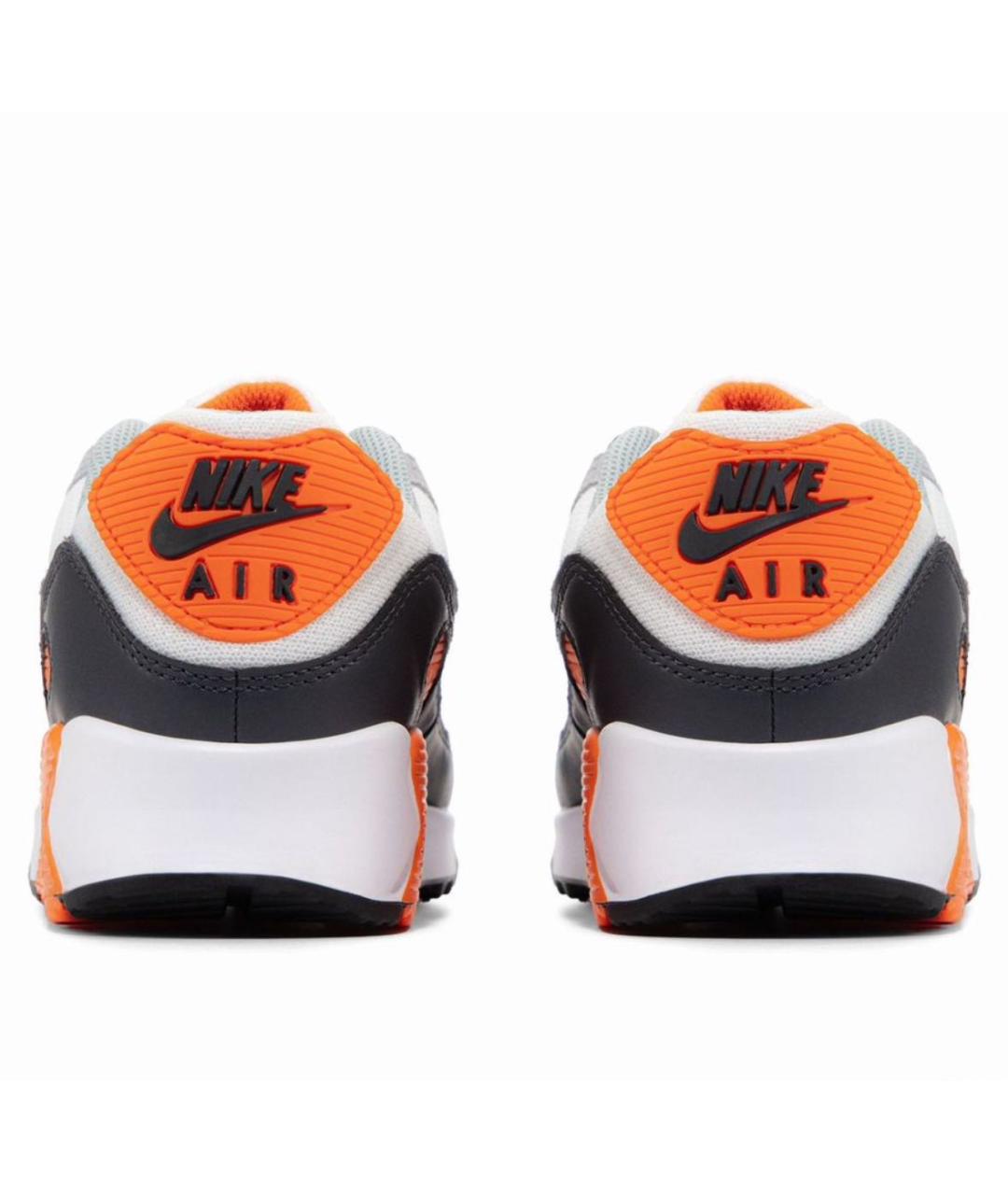 NIKE Оранжевое кожаные низкие кроссовки / кеды, фото 4