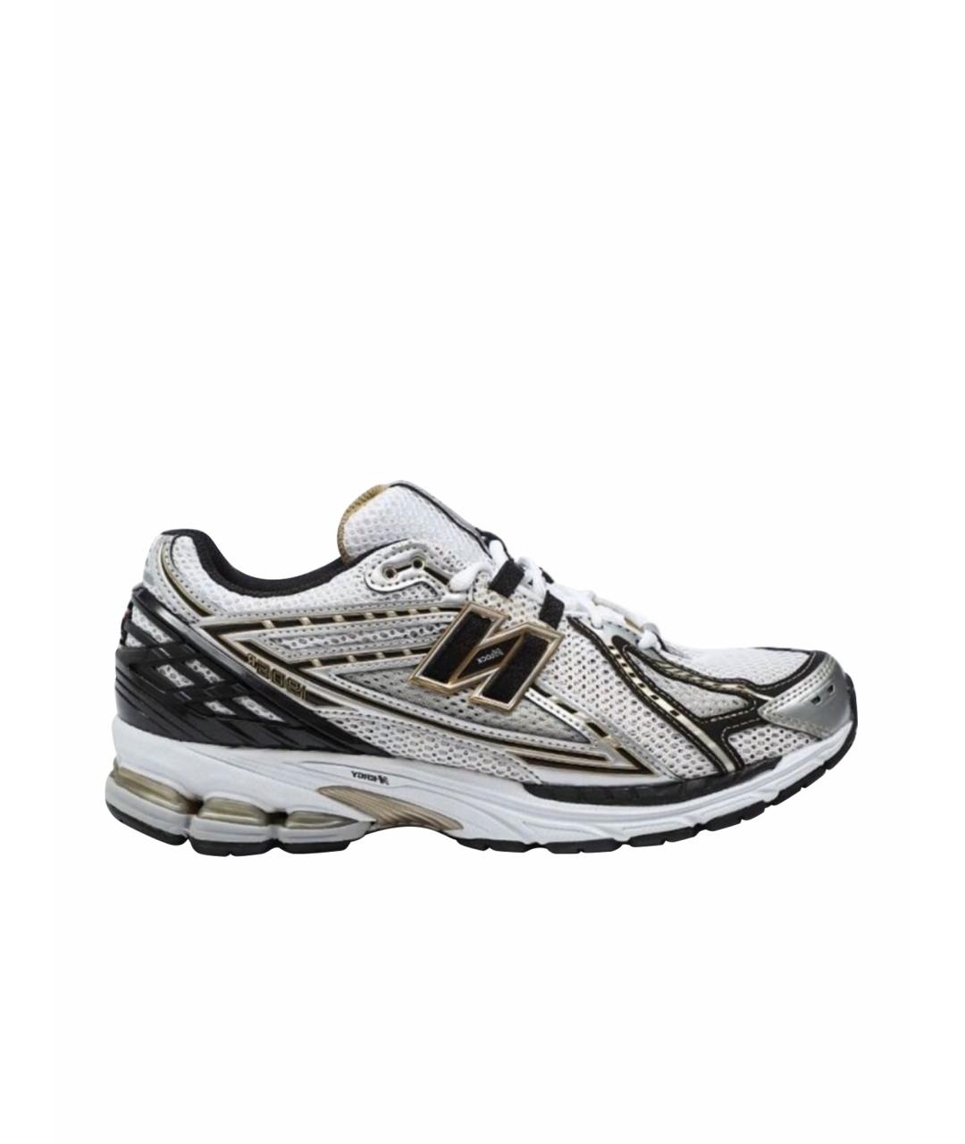 NEW BALANCE Серебряные текстильные низкие кроссовки / кеды, фото 1
