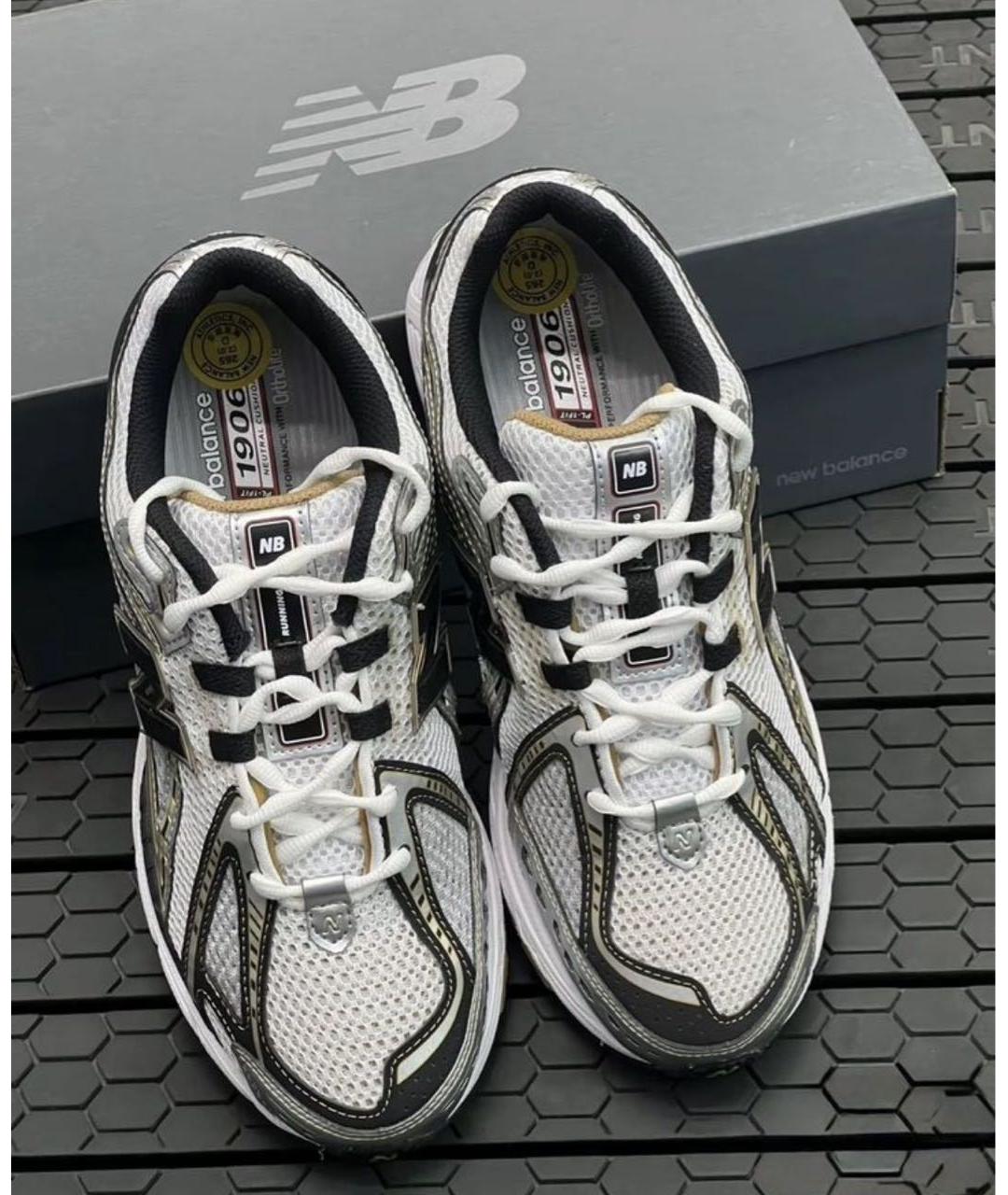 NEW BALANCE Серебряные текстильные низкие кроссовки / кеды, фото 7