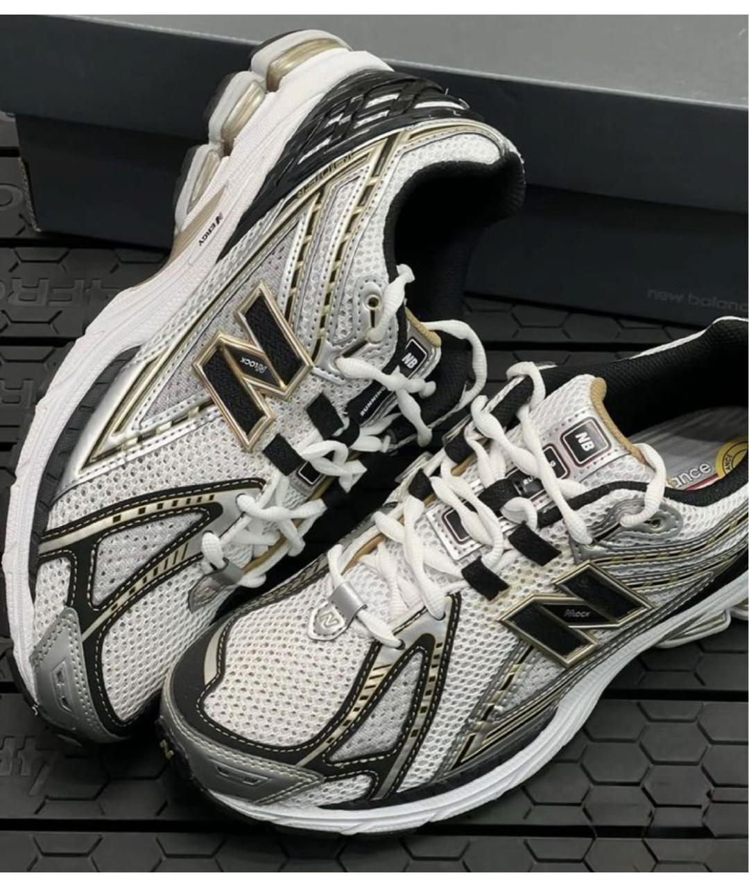 NEW BALANCE Серебряные текстильные низкие кроссовки / кеды, фото 8