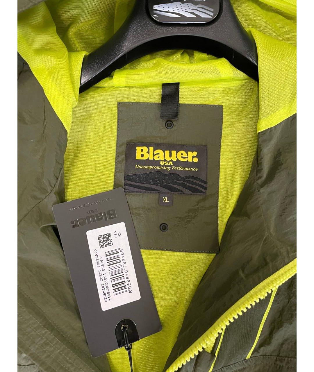 BLAUER Хаки полиэстеровая куртка, фото 3