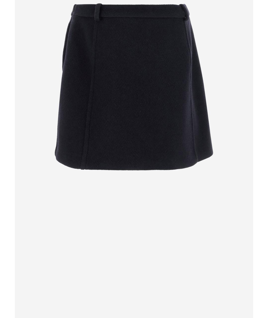 JIL SANDER Черная юбка мини, фото 2