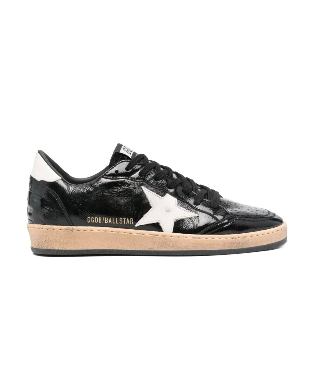 GOLDEN GOOSE DELUXE BRAND Черные кеды из лакированной кожи, фото 1