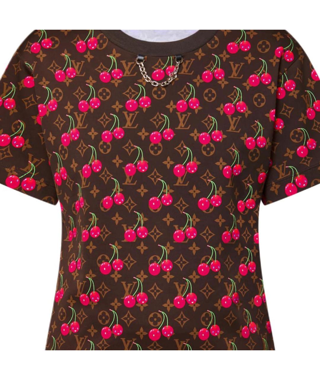 LOUIS VUITTON Мульти хлопковая футболка, фото 2