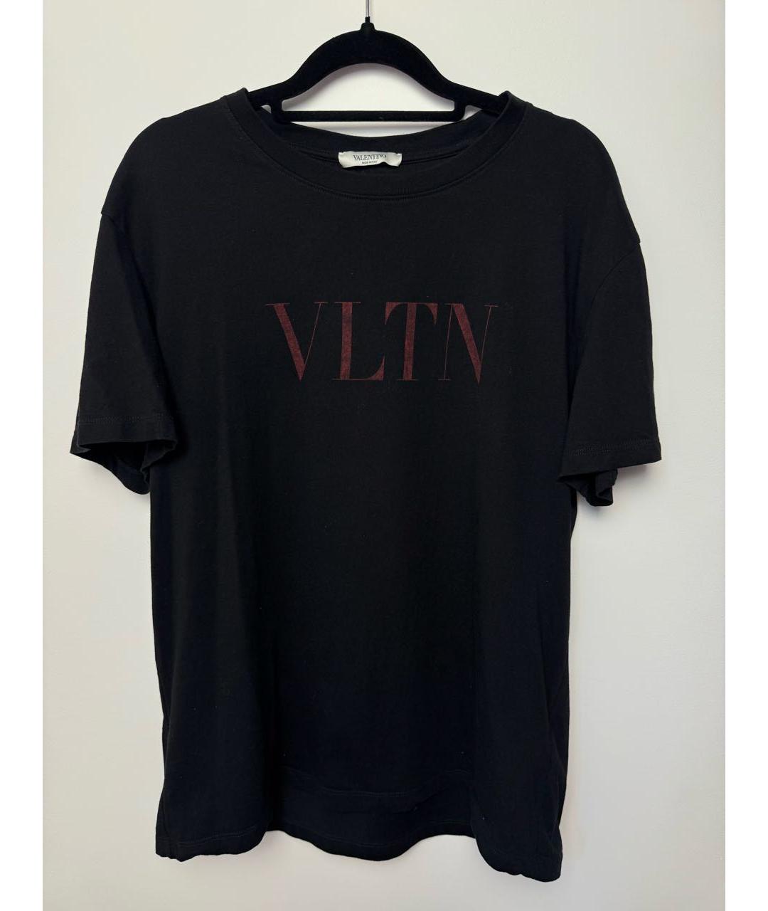 VALENTINO Черная хлопковая футболка, фото 9