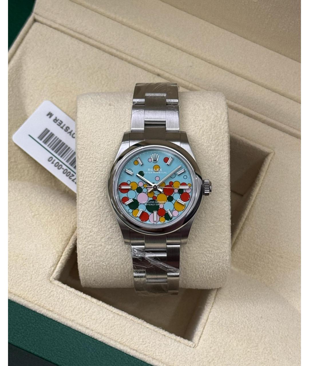 ROLEX Бирюзовые часы, фото 4