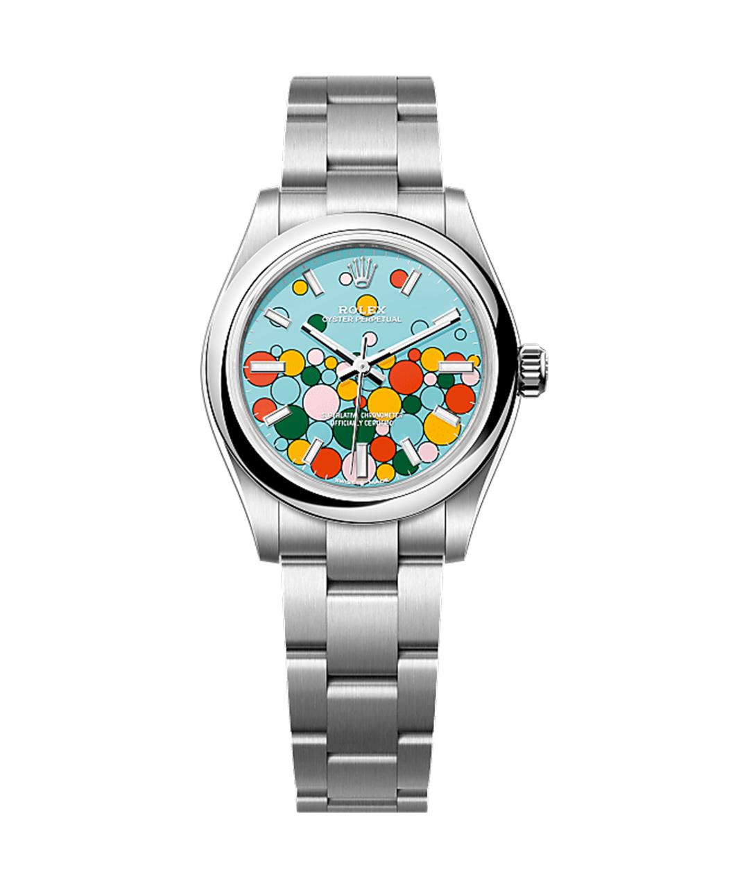 ROLEX Бирюзовые часы, фото 1
