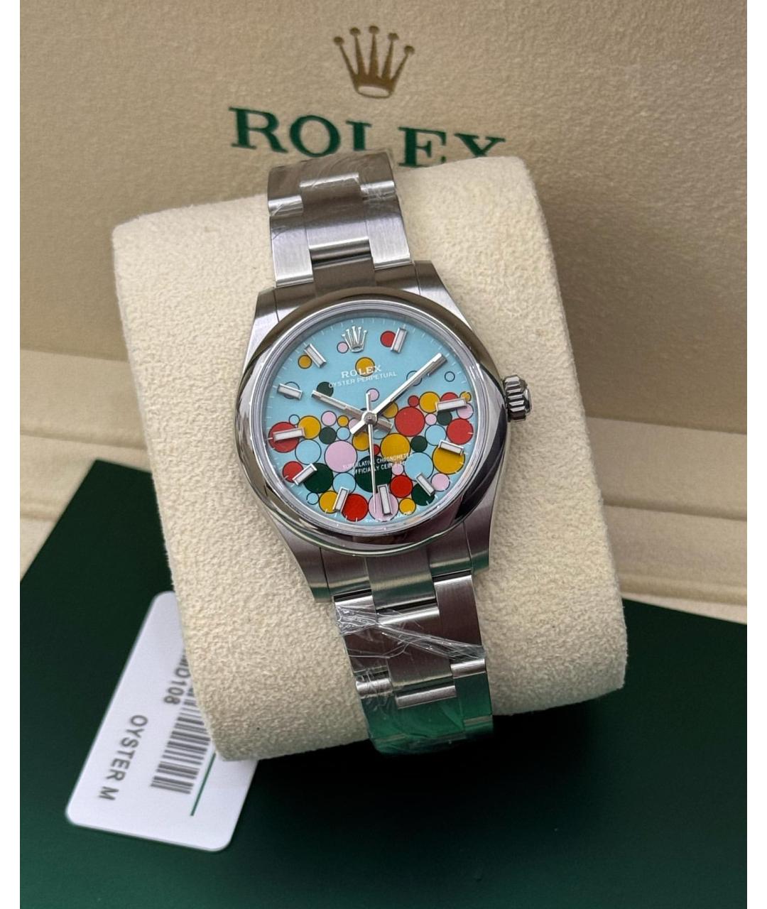 ROLEX Бирюзовые часы, фото 2
