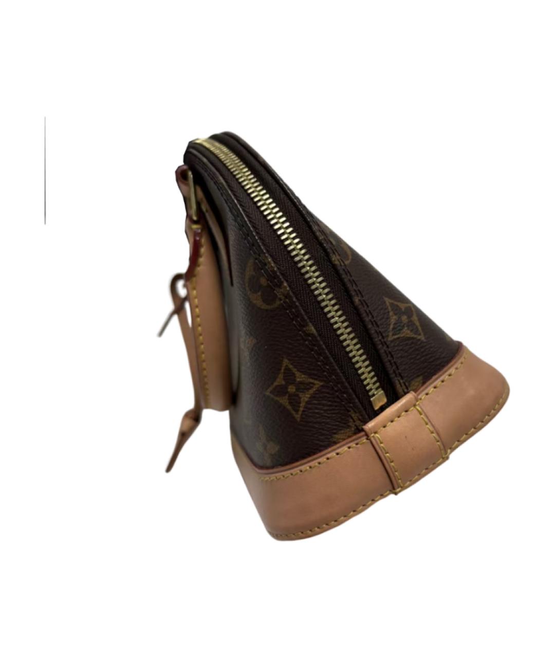 LOUIS VUITTON Коричневая сумка с короткими ручками, фото 4