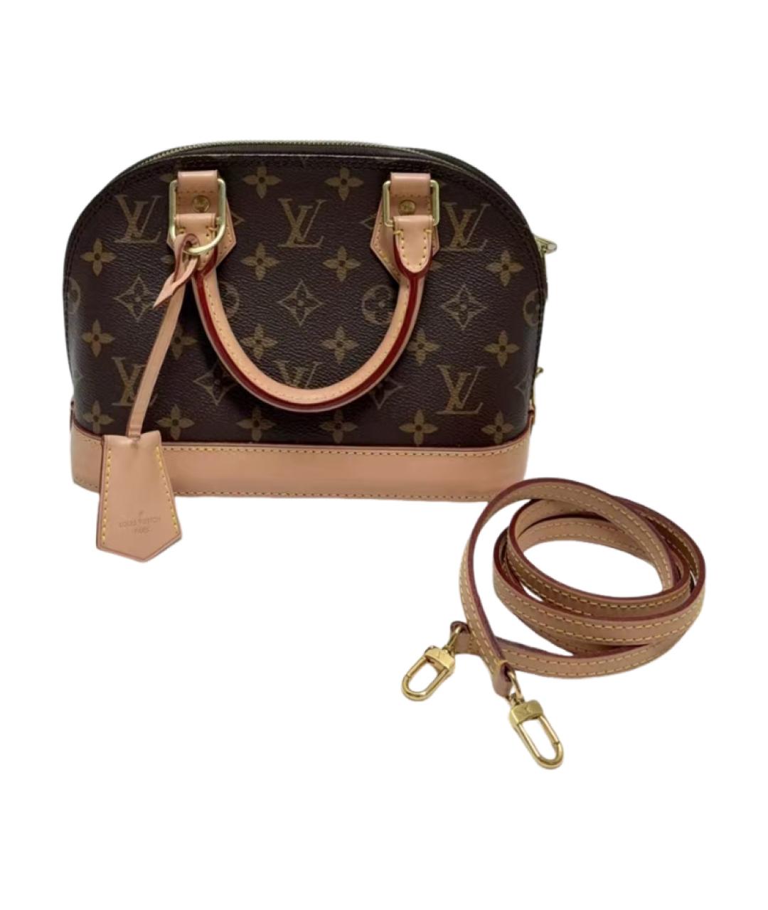 LOUIS VUITTON Коричневая сумка с короткими ручками, фото 2