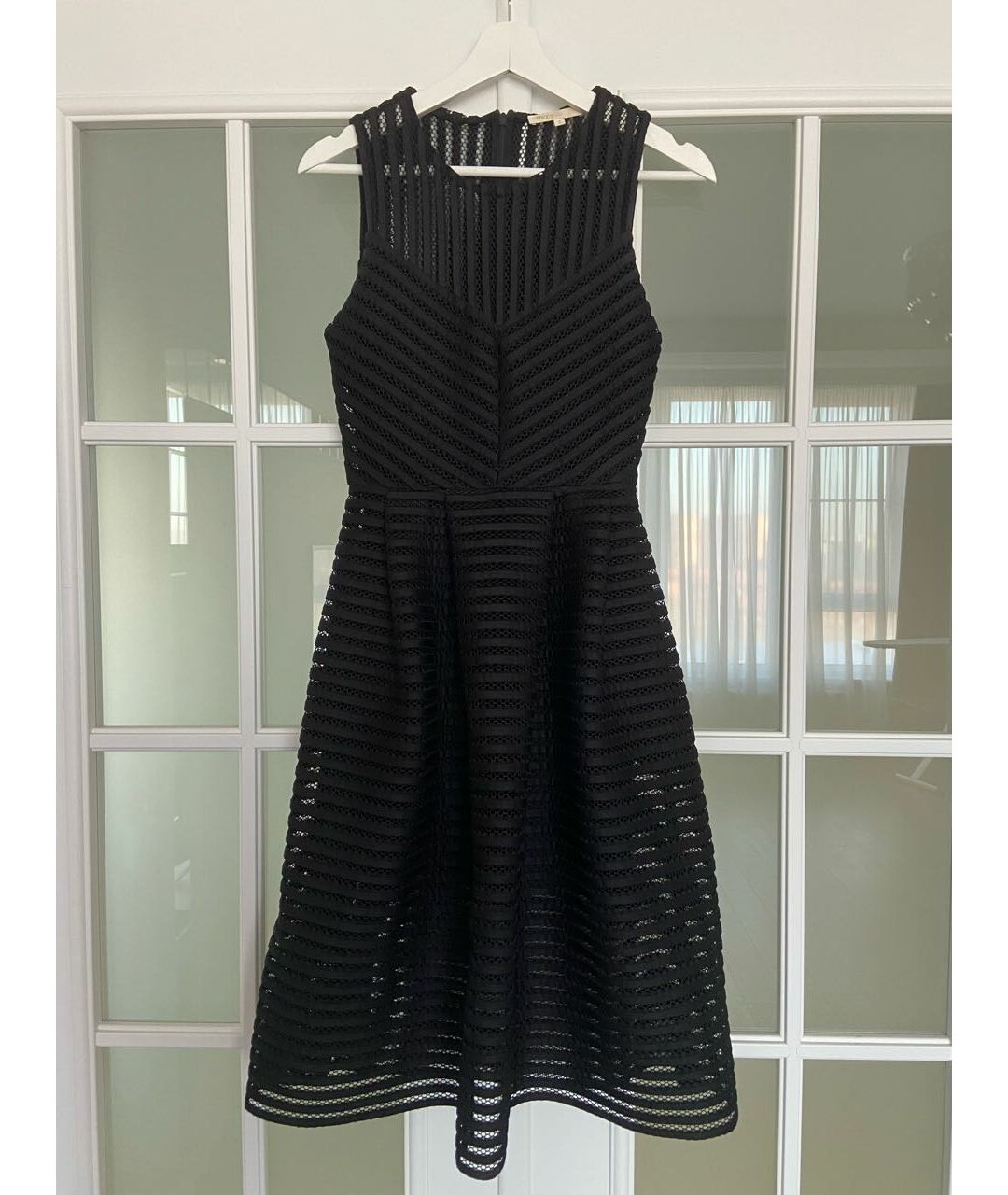 MAJE Черное полиэстеровое коктейльное платье, фото 7