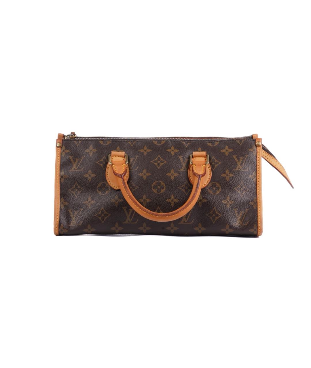 LOUIS VUITTON Коричневая кожаная сумка с короткими ручками, фото 2