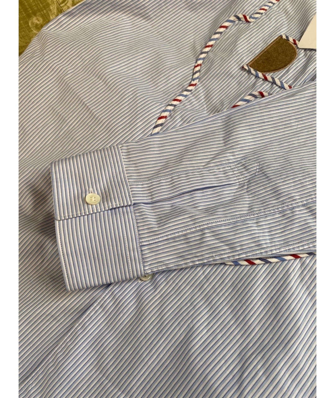 COMME DES GARÇONS SHIRT Голубая хлопковая классическая рубашка, фото 4
