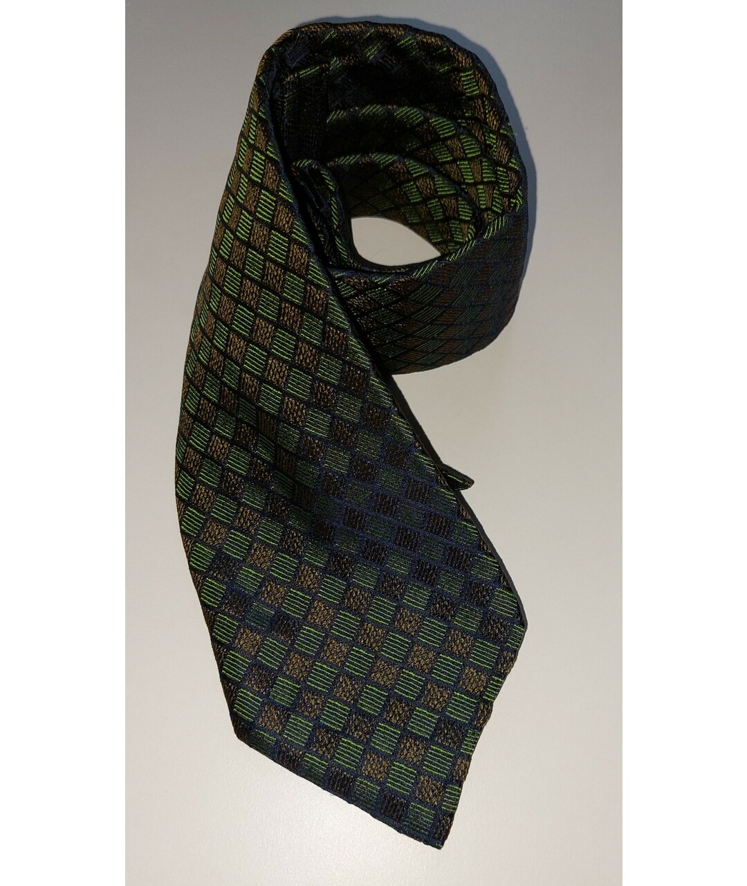 PACO RABANNE Коричневый шелковый галстук, фото 4