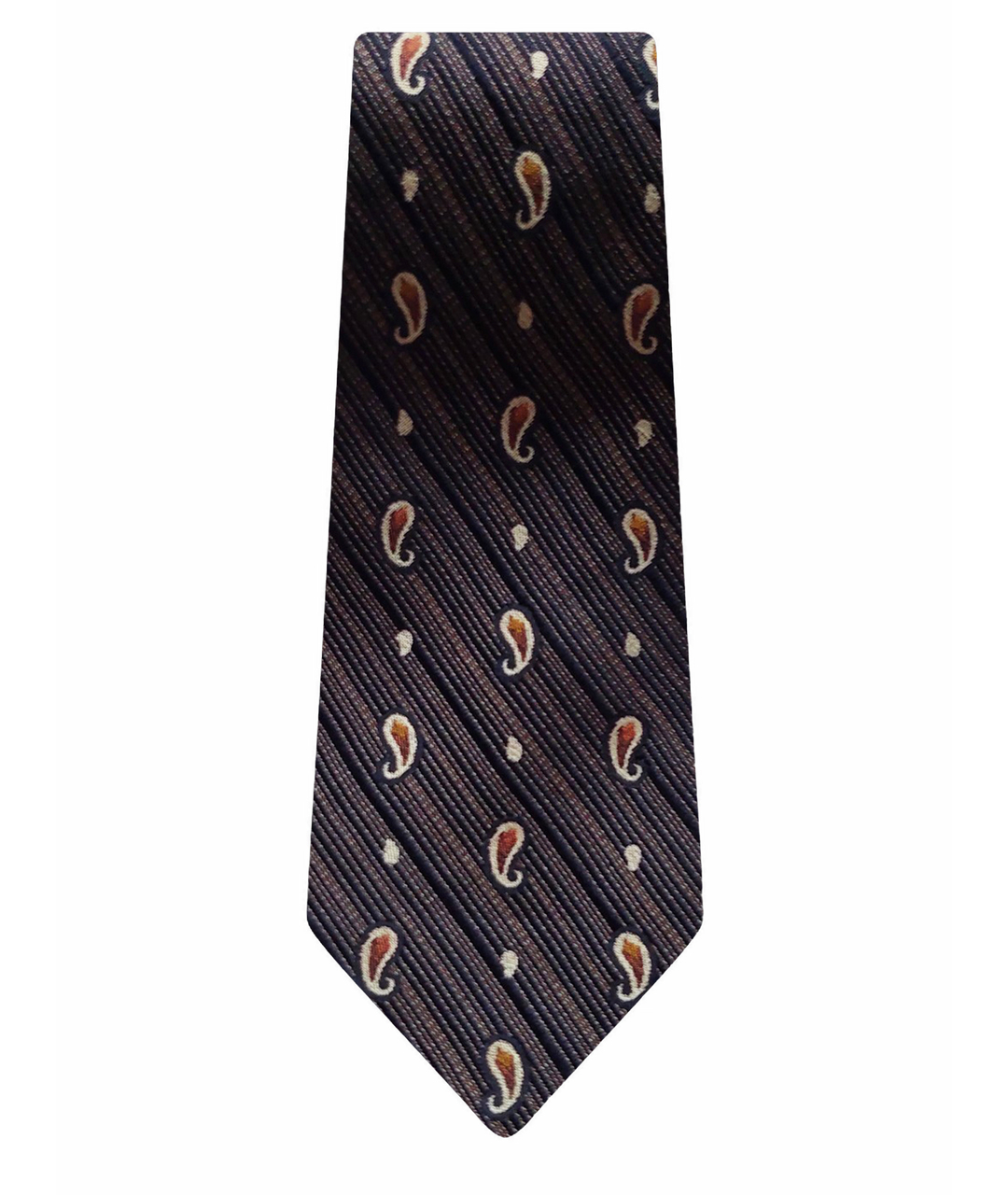 KENZO VINTAGE Коричневый шелковый галстук, фото 1
