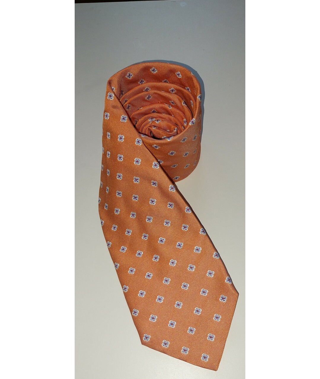 PAL ZILERI Оранжевый шелковый галстук, фото 5