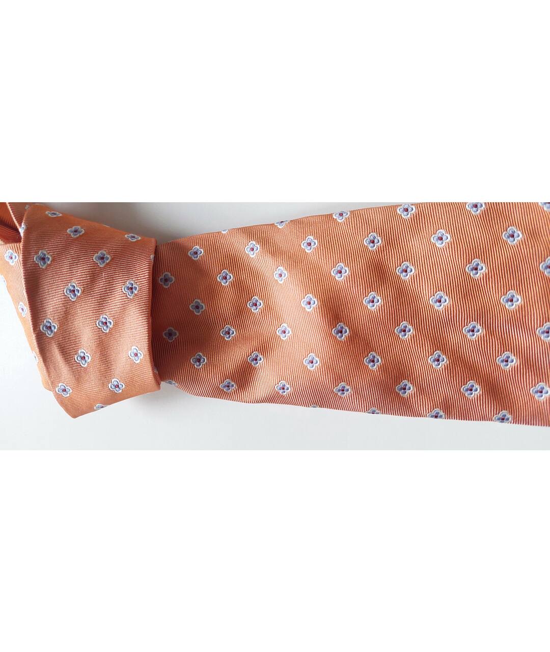PAL ZILERI Оранжевый шелковый галстук, фото 3