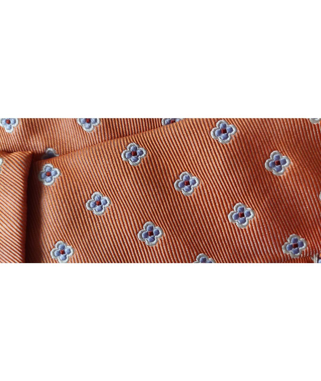 PAL ZILERI Оранжевый шелковый галстук, фото 4