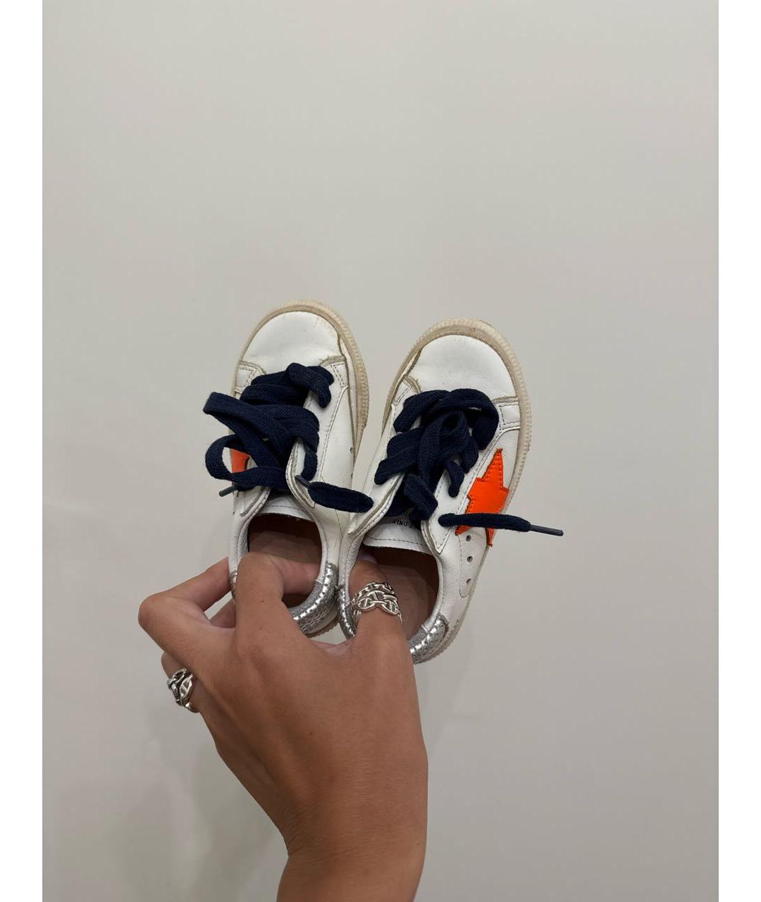 GOLDEN GOOSE DELUXE BRAND Белые кожаные кеды, фото 3
