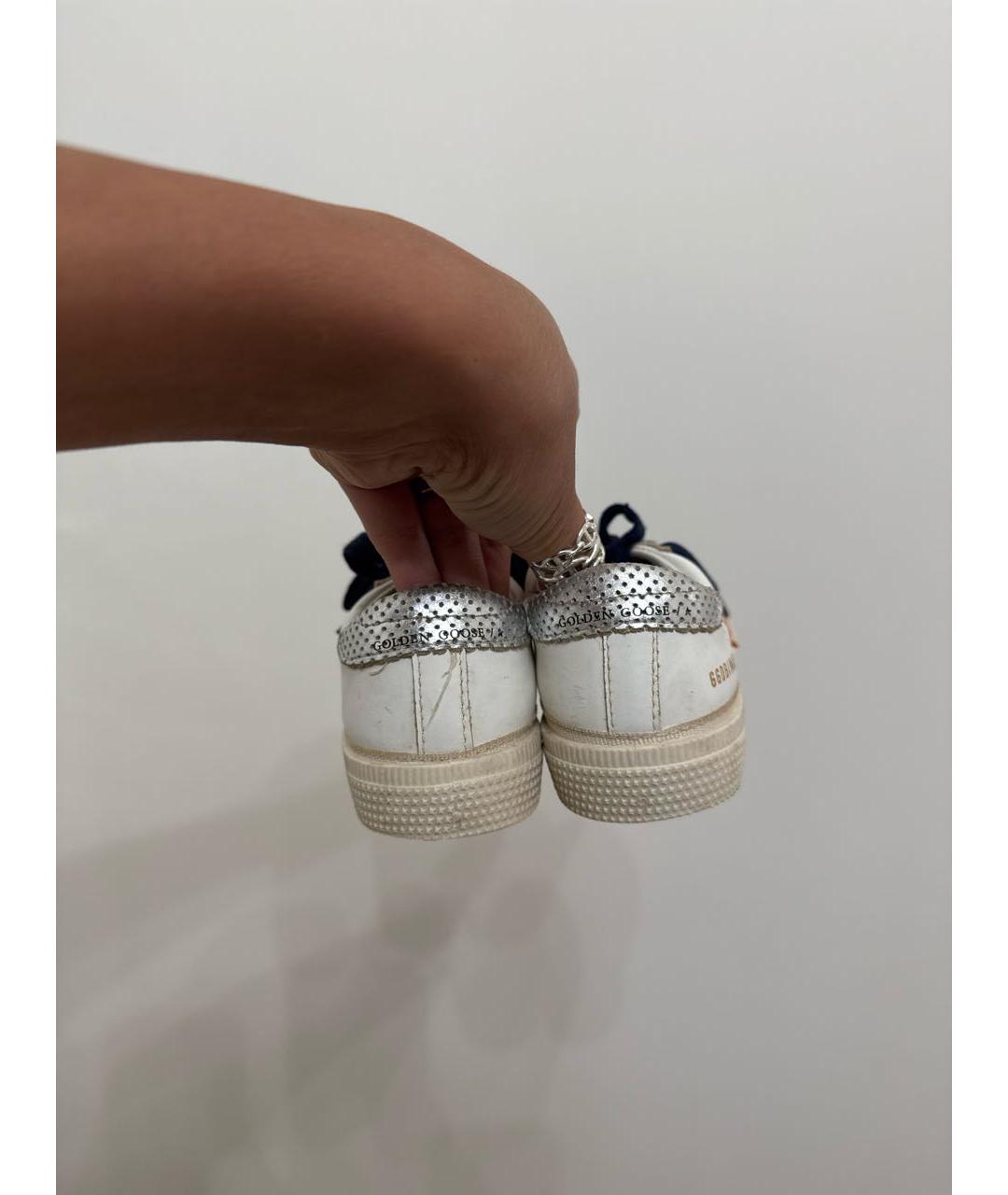 GOLDEN GOOSE DELUXE BRAND Белые кожаные кеды, фото 4