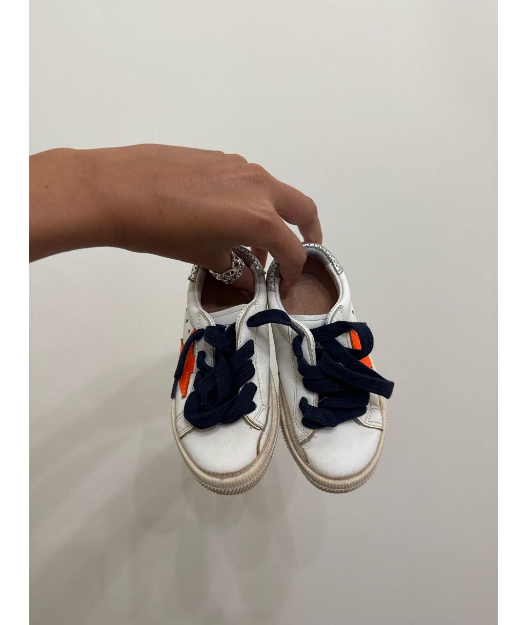GOLDEN GOOSE DELUXE BRAND Белые кожаные кеды, фото 2