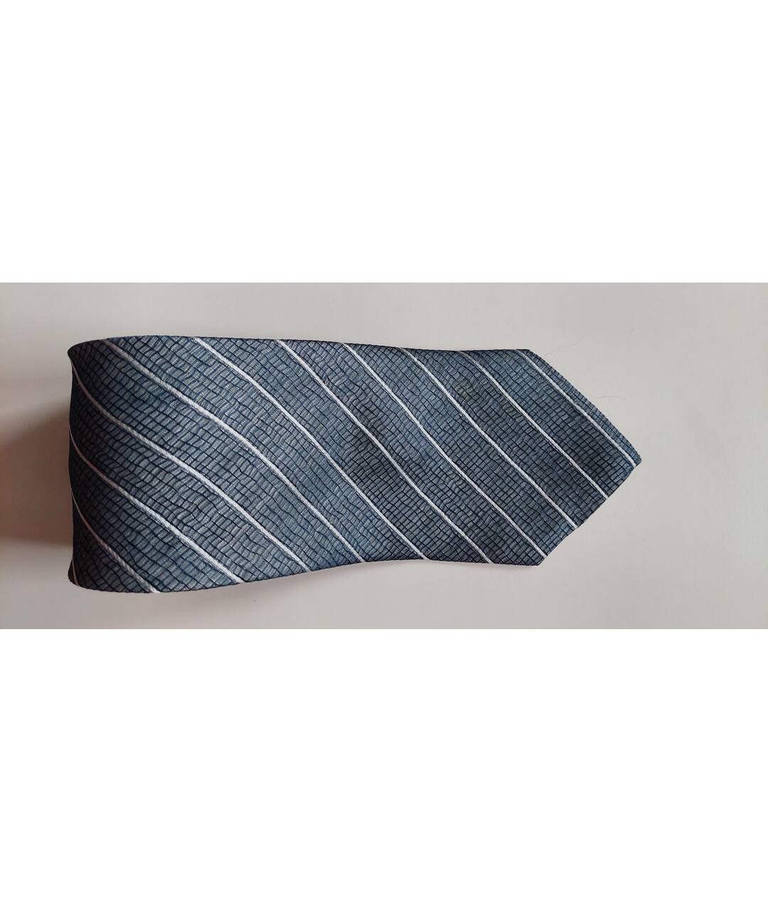 HUGO BOSS Серый шелковый галстук, фото 6