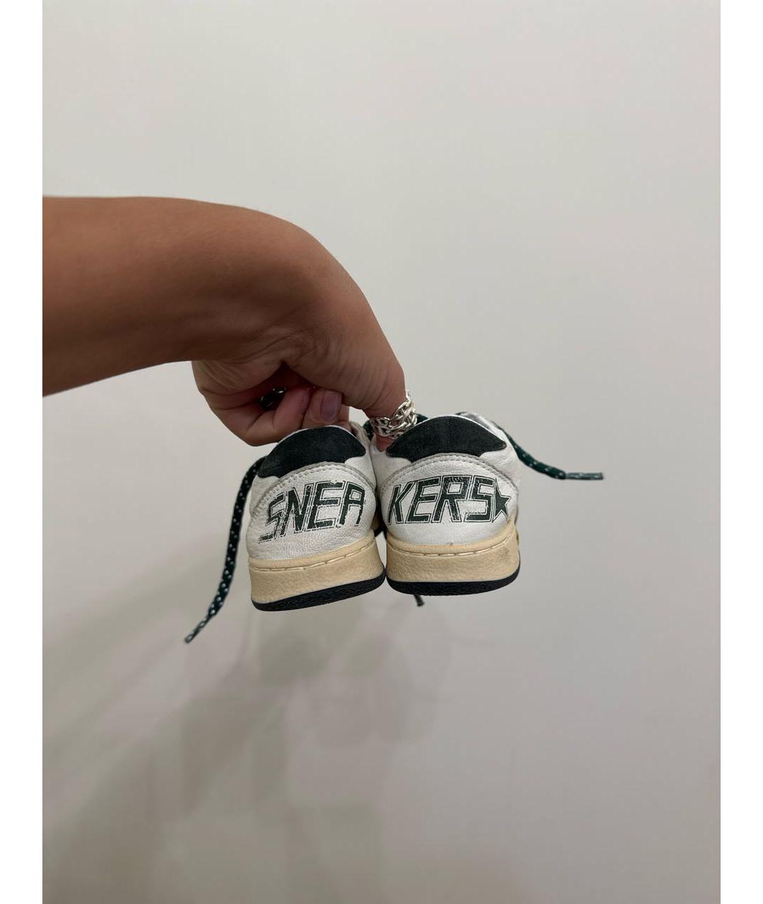 GOLDEN GOOSE DELUXE BRAND Белые кожаные кеды, фото 4