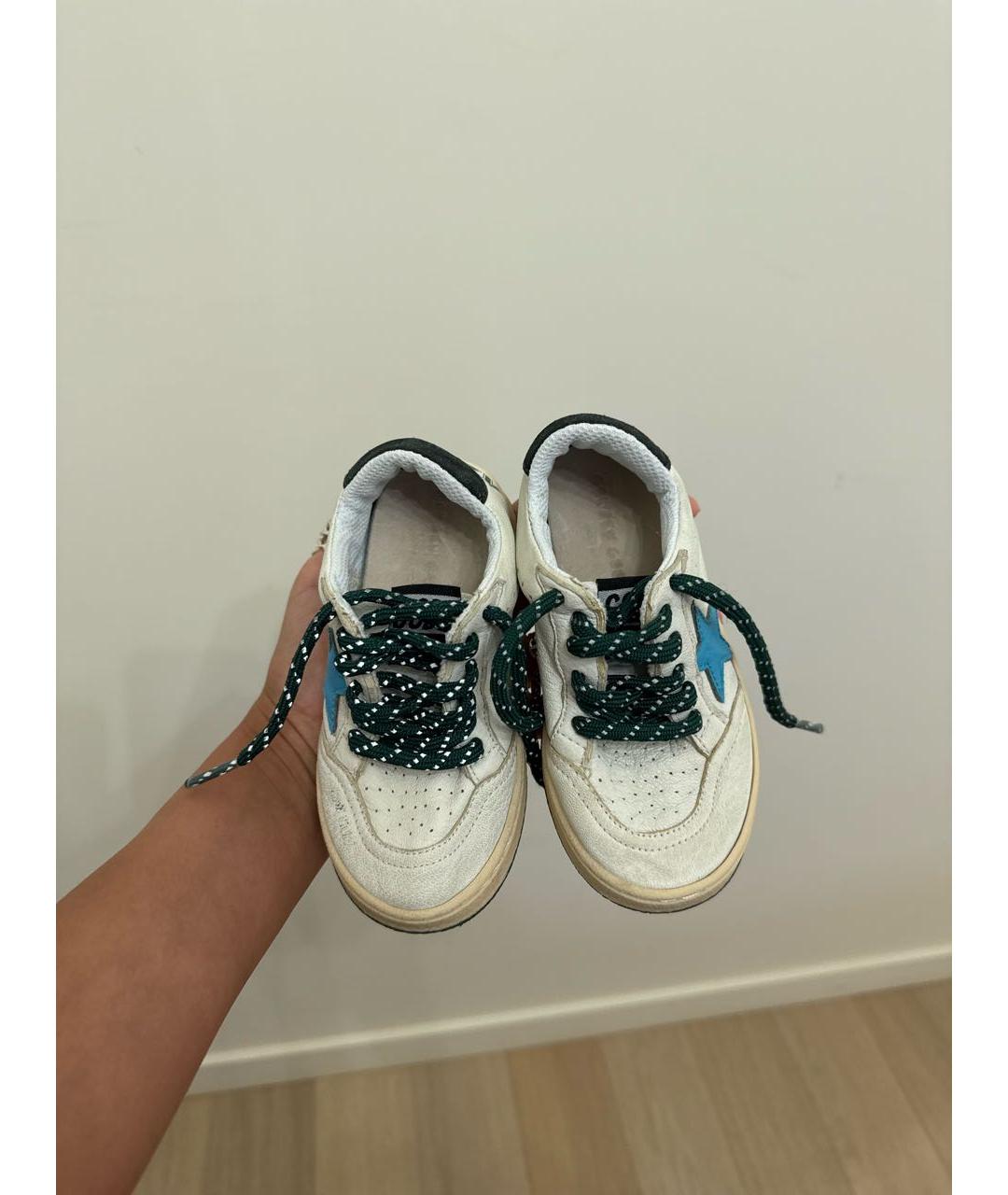 GOLDEN GOOSE DELUXE BRAND Белые кожаные кеды, фото 2
