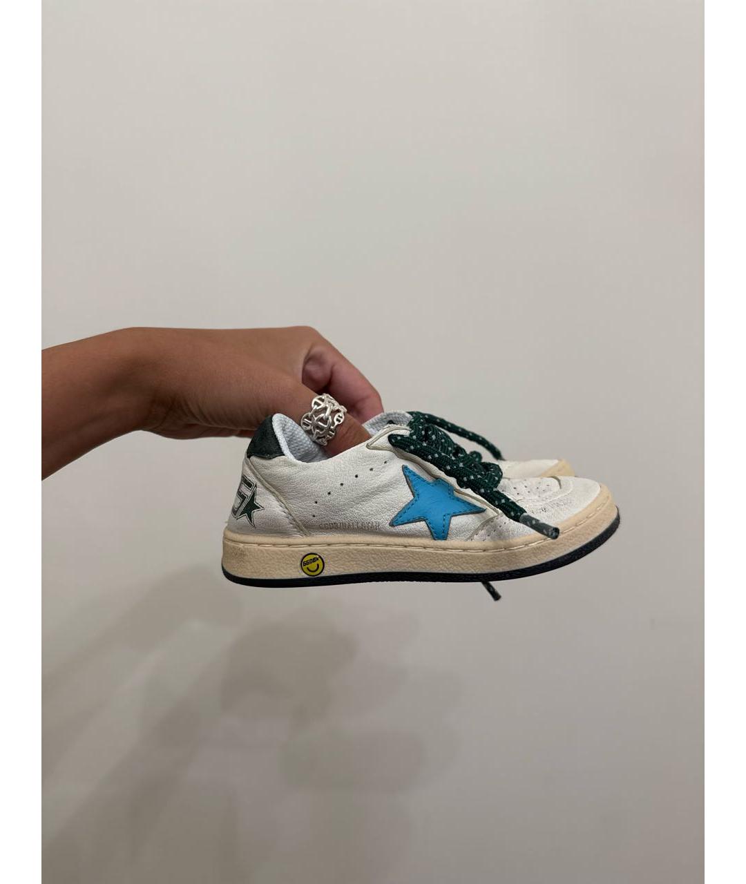 GOLDEN GOOSE DELUXE BRAND Белые кожаные кеды, фото 5