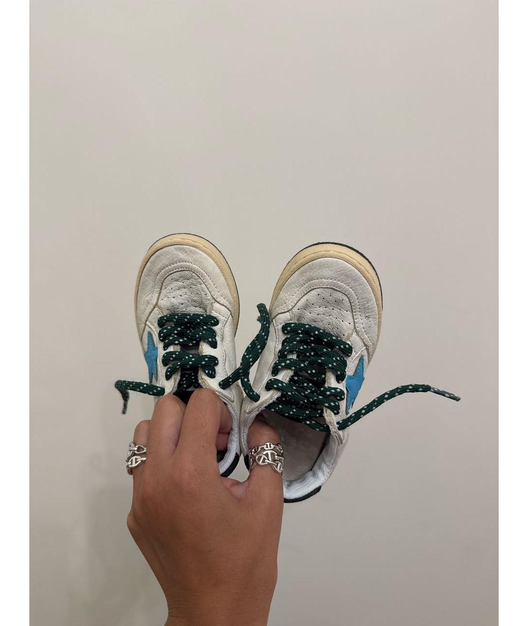 GOLDEN GOOSE DELUXE BRAND Белые кожаные кеды, фото 3